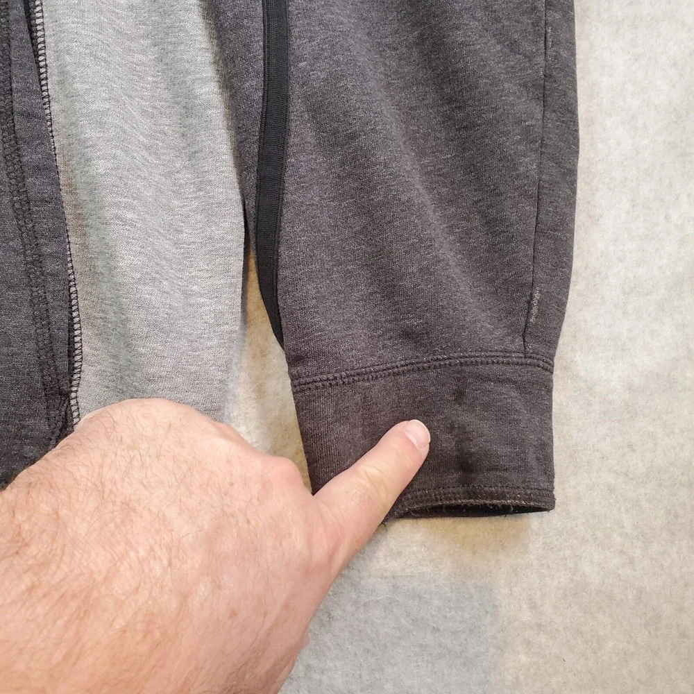 Air Jordan Men's Sweatshirt Sz XXL 2XL Gray Hoodie Jumpman Embroidered Full Zip